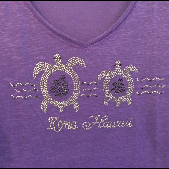 NWOT purple sparkle turtle t-shirt - Picture 1 of 6